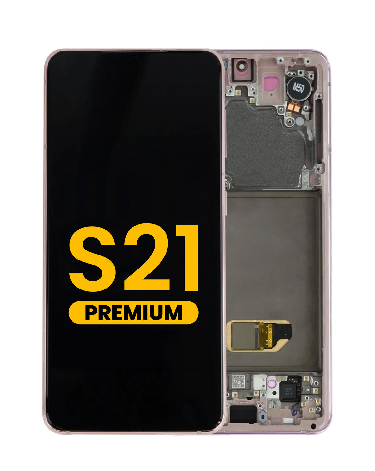 OLED Assembly with Frame for Galaxy S21 (G991) (Phantom Violet) (Premium)