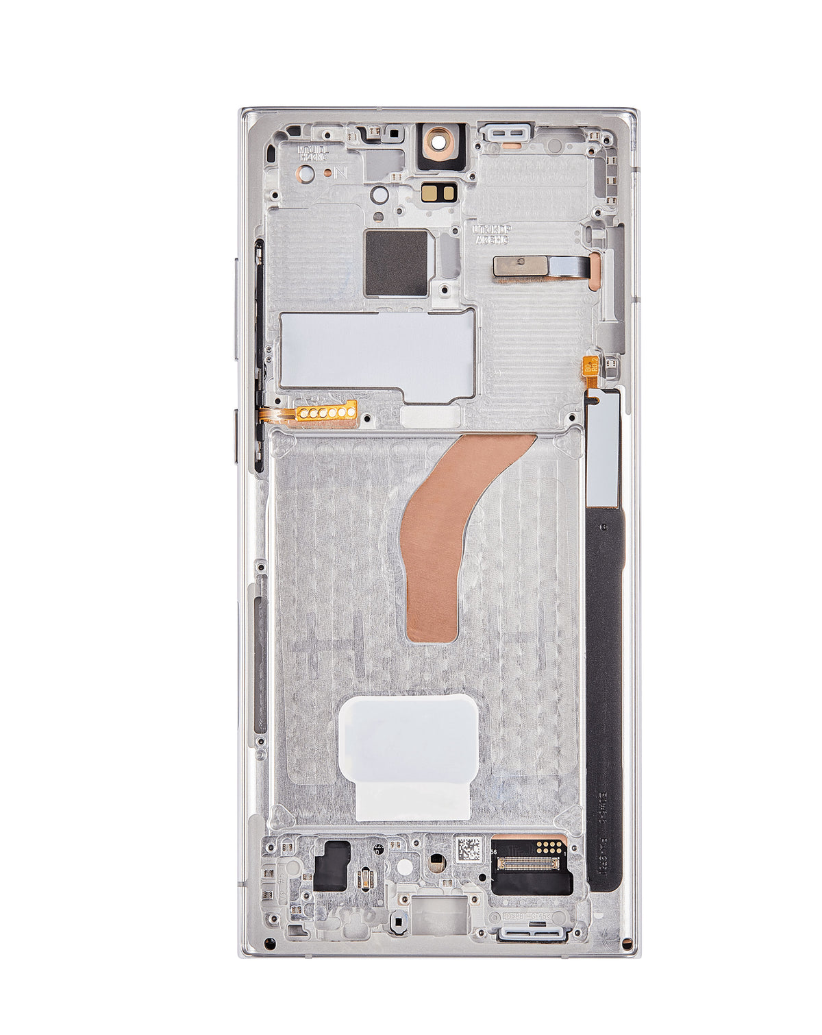 OLED Assembly with Frame for Galaxy S22 Ultra (S908) (Phantom White) (Aftermarket Pro Soft / 120Hz)
