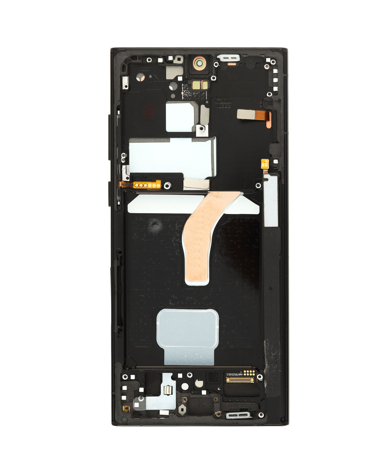 OLED Assembly with Frame for Galaxy S22 Ultra (S908) (Phantom Black) (Aftermarket Plus Soft / 120Hz)