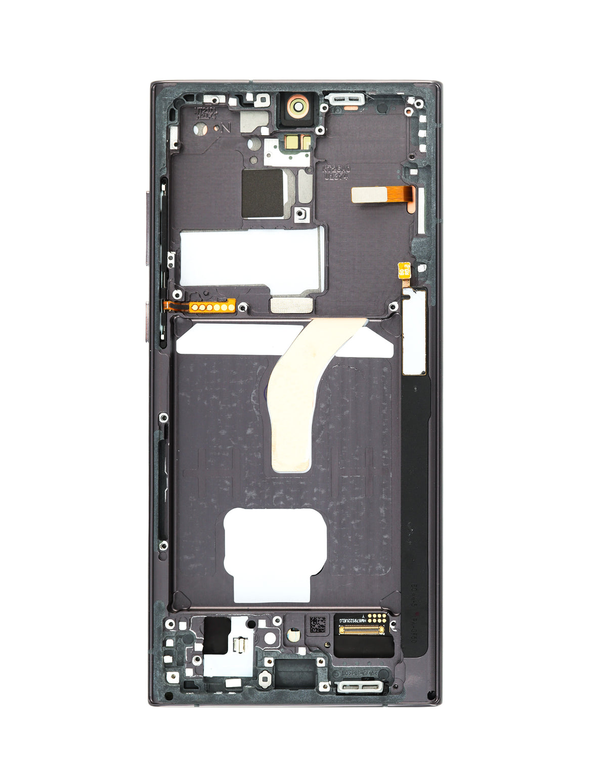 OLED Assembly with Frame for Galaxy S22 Ultra (S908) (Graphite) (Aftermarket Plus Soft / 120Hz)