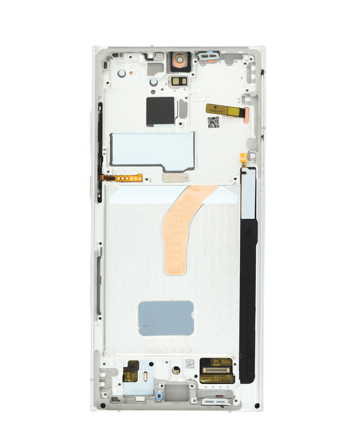 OLED Assembly with Frame for Galaxy S22 Ultra (S908) (Phantom White) (Aftermarket Plus Soft / 120Hz)