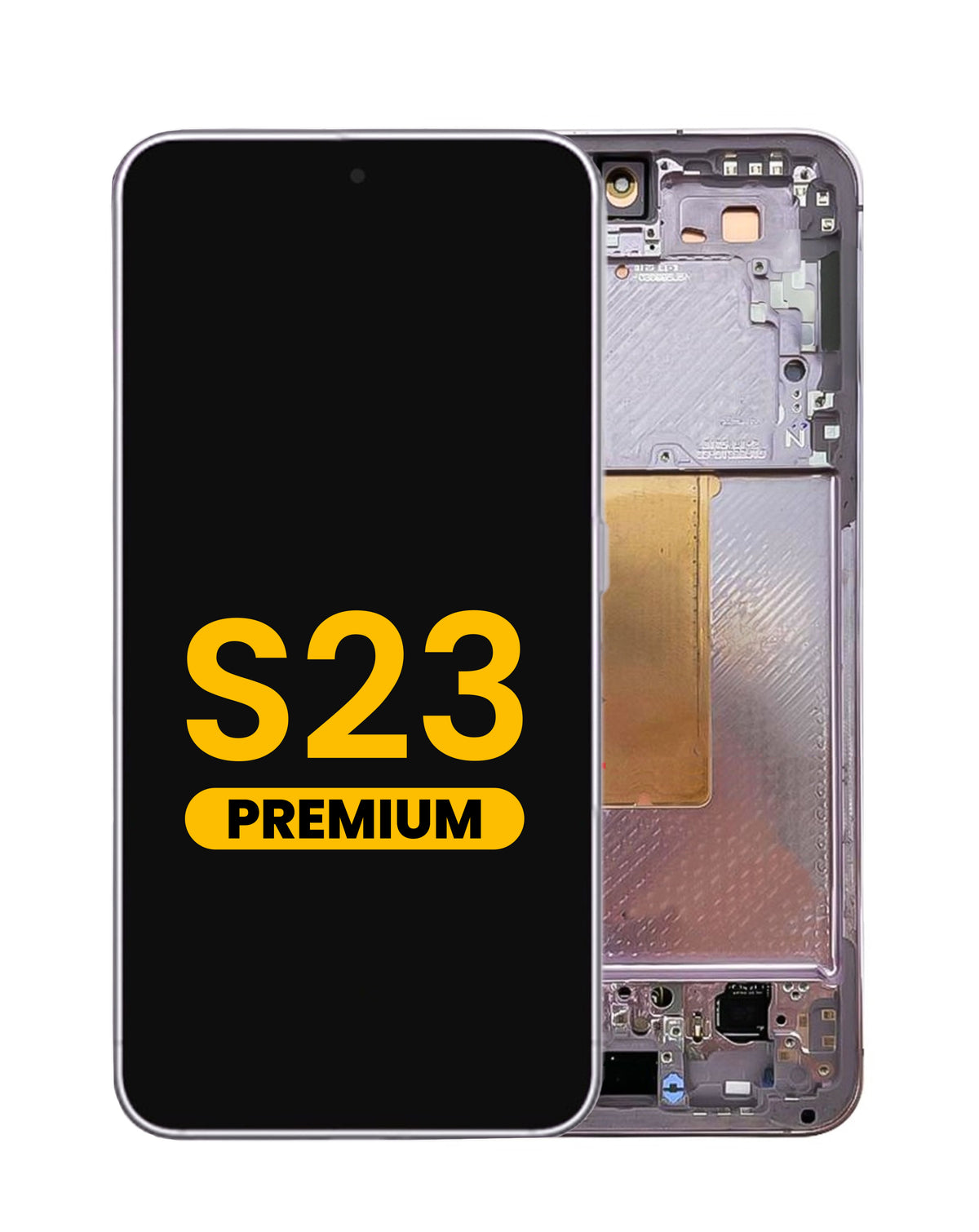 OLED Assembly with Frame for Galaxy S23 (S911) (Lavender) (Premium)
