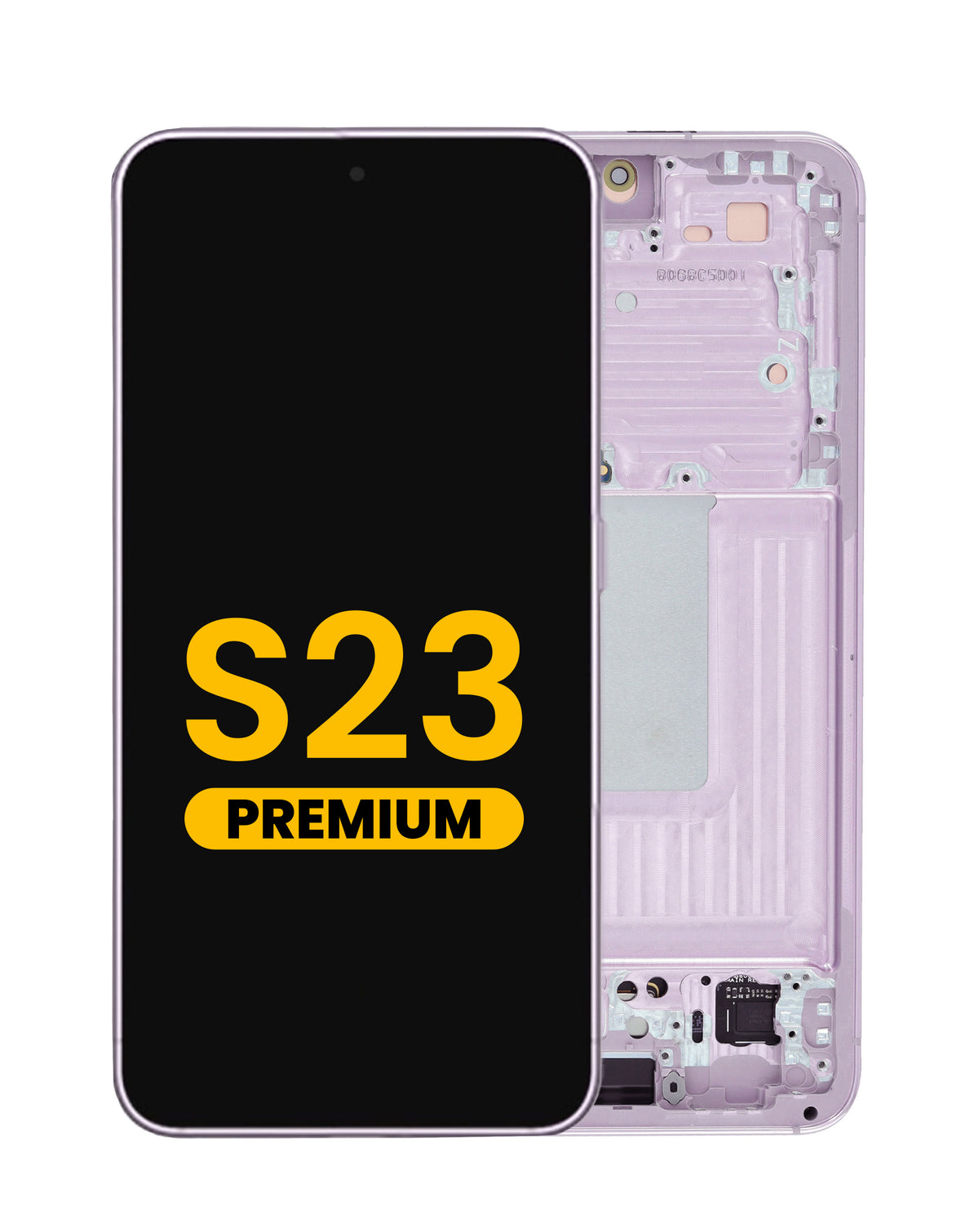 OLED Assembly with Frame for Galaxy S23 (S911) (Pink) (Premium)