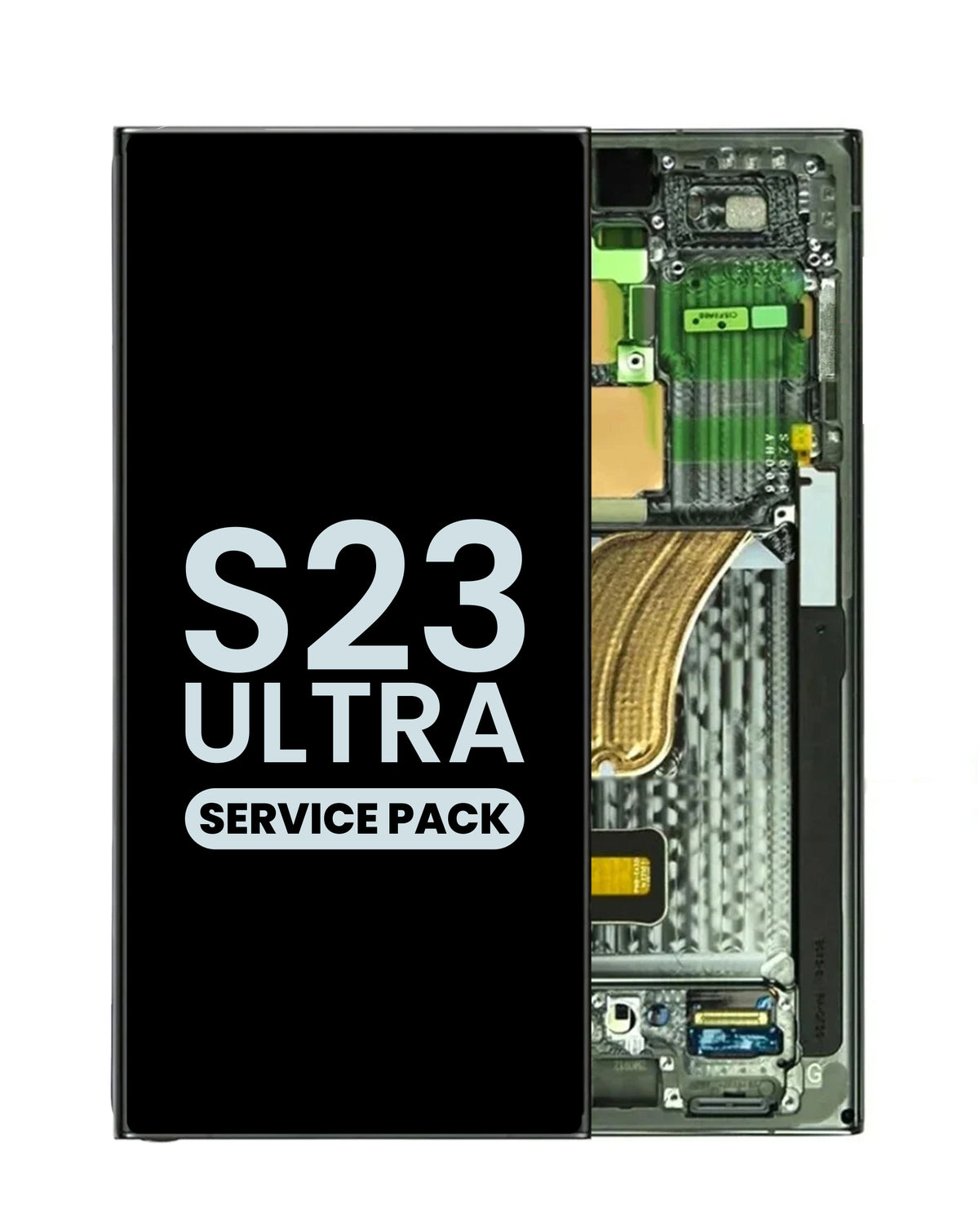 OLED Assembly with Frame for Galaxy S23 Ultra (S918) (Green) (Service Pack)
