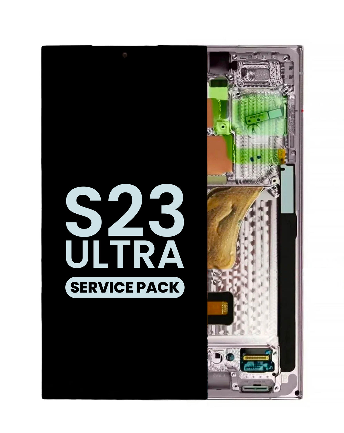 OLED Assembly with Frame for Galaxy S23 Ultra (S918) (Lavender) (Service Pack)