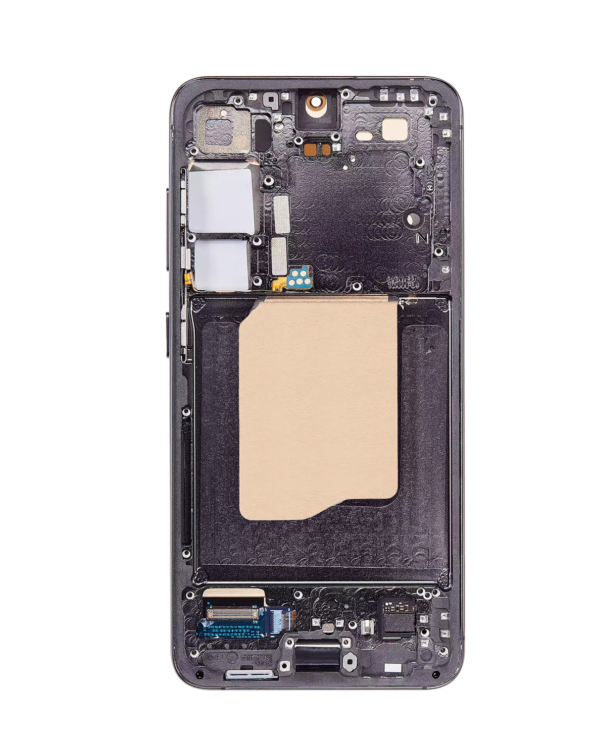 OLED Assembly with Frame for Galaxy S24 (S921) (Onyx Black) (Aftermarket Plus Soft / 120Hz)