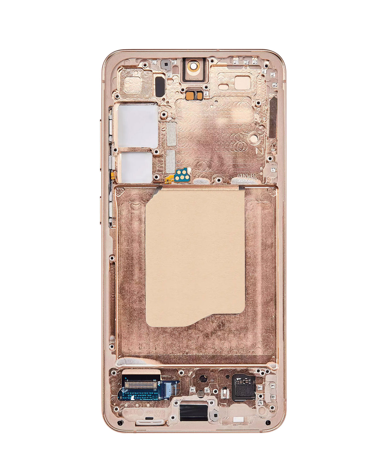OLED Assembly with Frame for Galaxy S24 (S921) (Sandstone Orange) (Aftermarket Plus Soft / 120Hz)