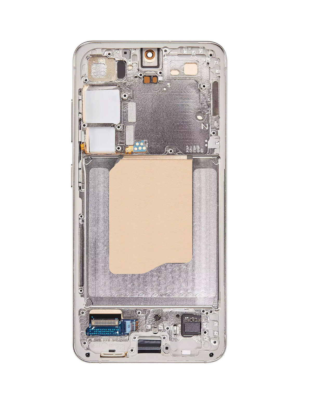 OLED Assembly with Frame for Galaxy S24 (S921) (Amber Yellow) (Aftermarket Plus Soft / 120Hz)