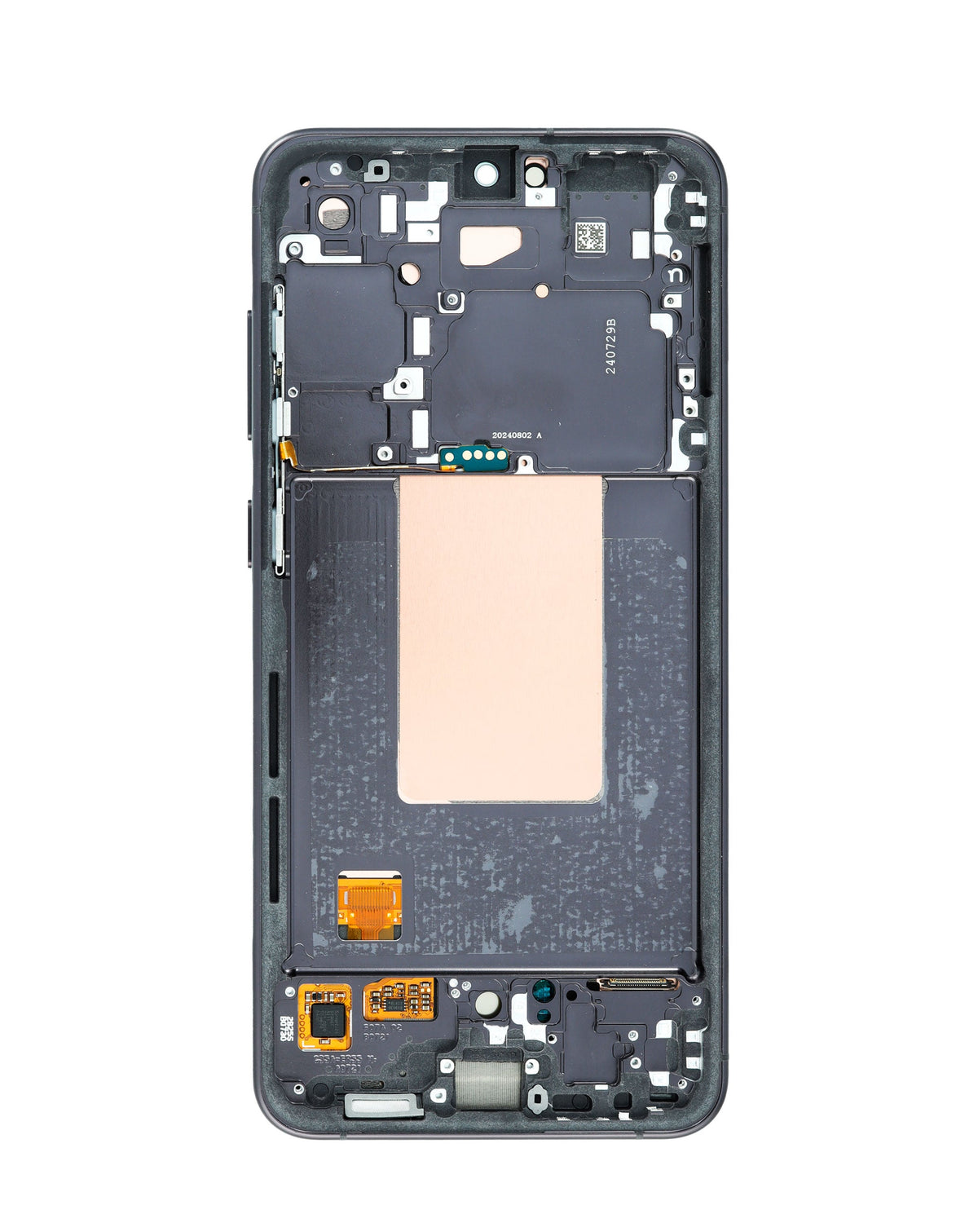 OLED Assembly with Frame for Galaxy S24 FE (S721) (Graphite) (Service Pack)