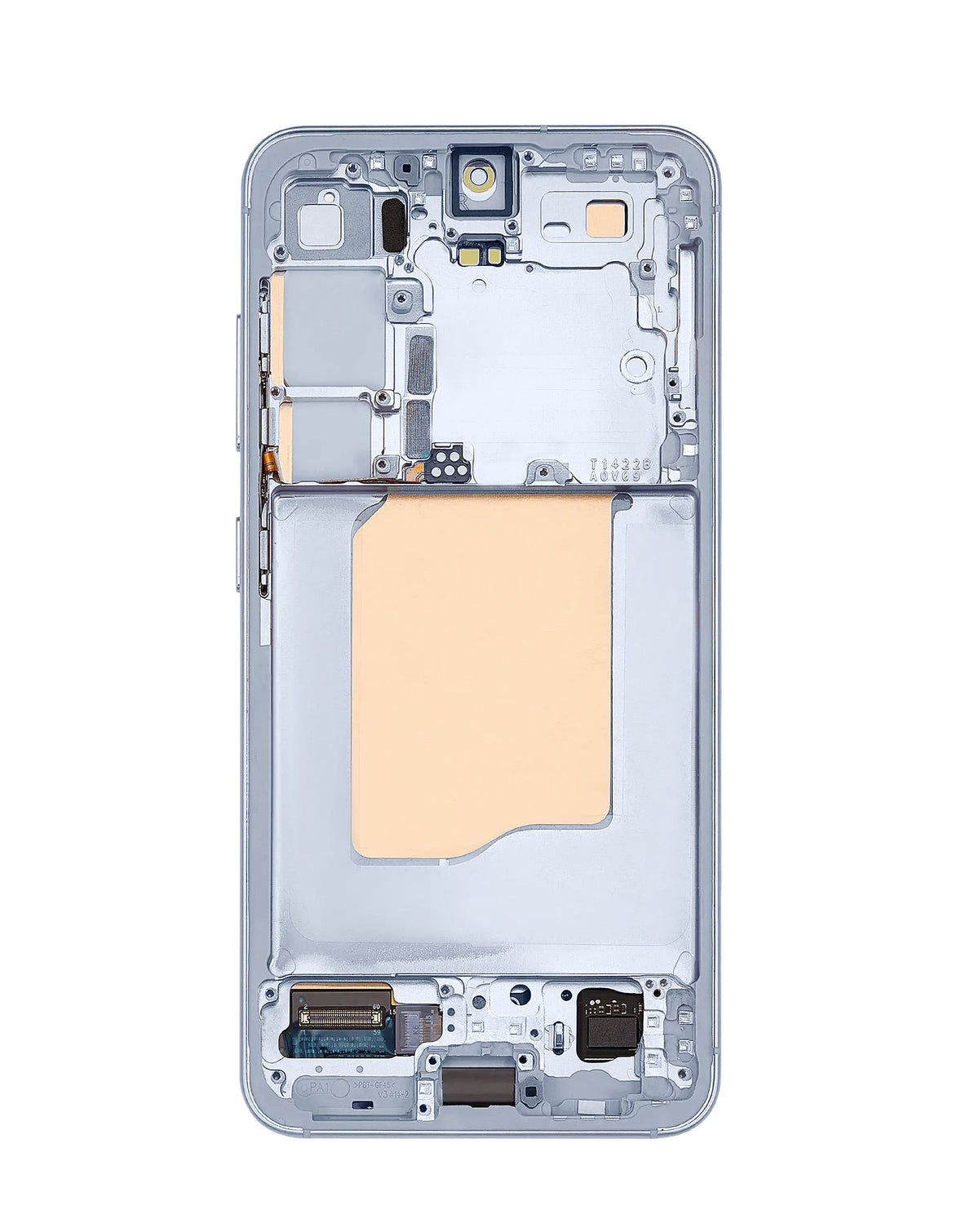 OLED Assembly with Frame for Galaxy S25 (S931) (Icy Blue) (Aftermarket Plus Soft / 120Hz)