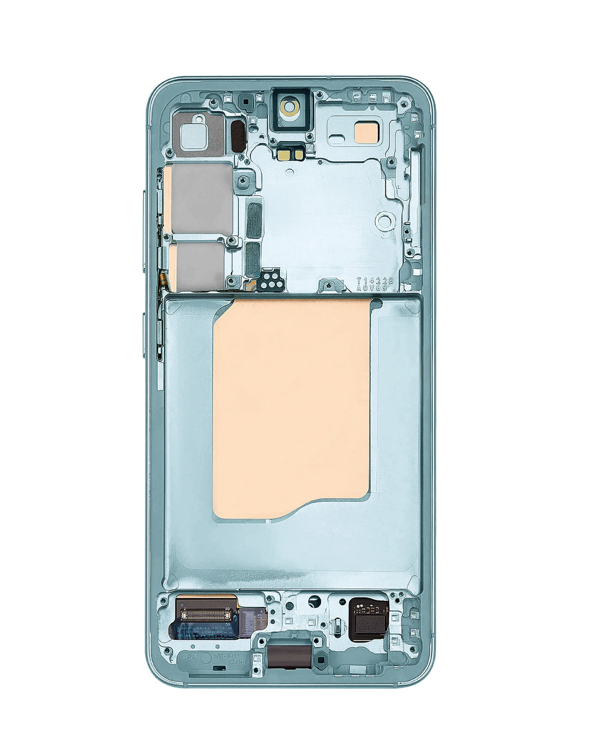 OLED Assembly with Frame for Galaxy S25 (S931) (Mint) (Aftermarket Plus Soft / 120Hz)