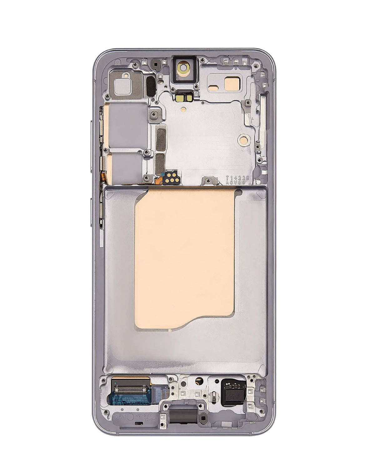 OLED Assembly with Frame for Galaxy S25 (S931) (Silver Shadow) (Aftermarket Plus Soft / 120Hz)
