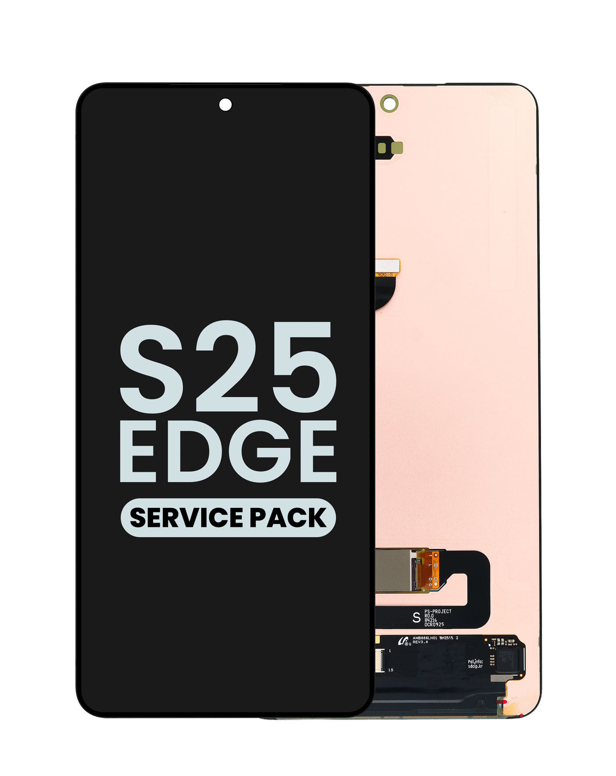 OLED Assembly without Frame for Galaxy S25 Edge (S937) (All Colors) (Service Pack)