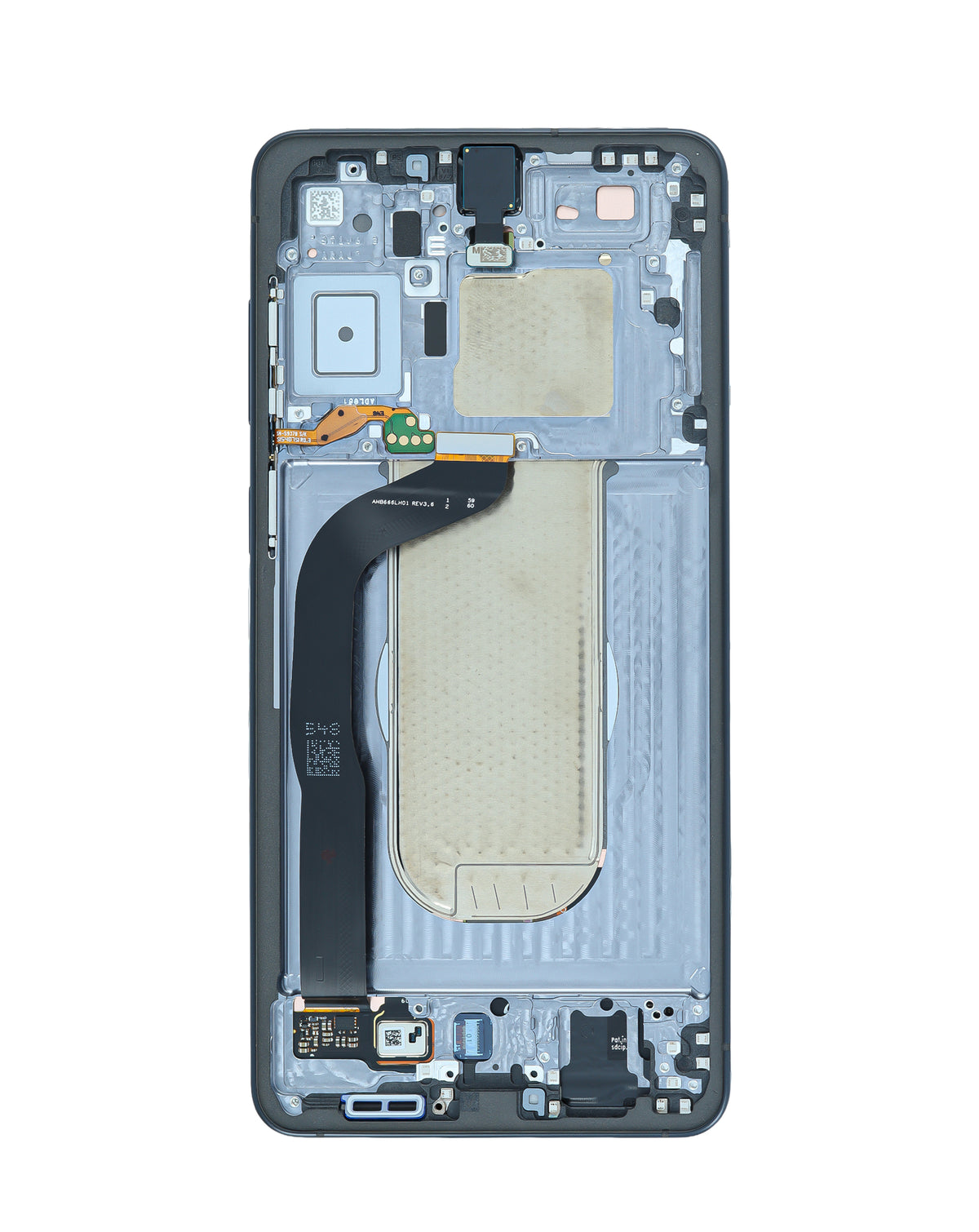OLED Assembly with Frame for Galaxy S25 Edge (S937) (Titanium Jet Black) (Service Pack)