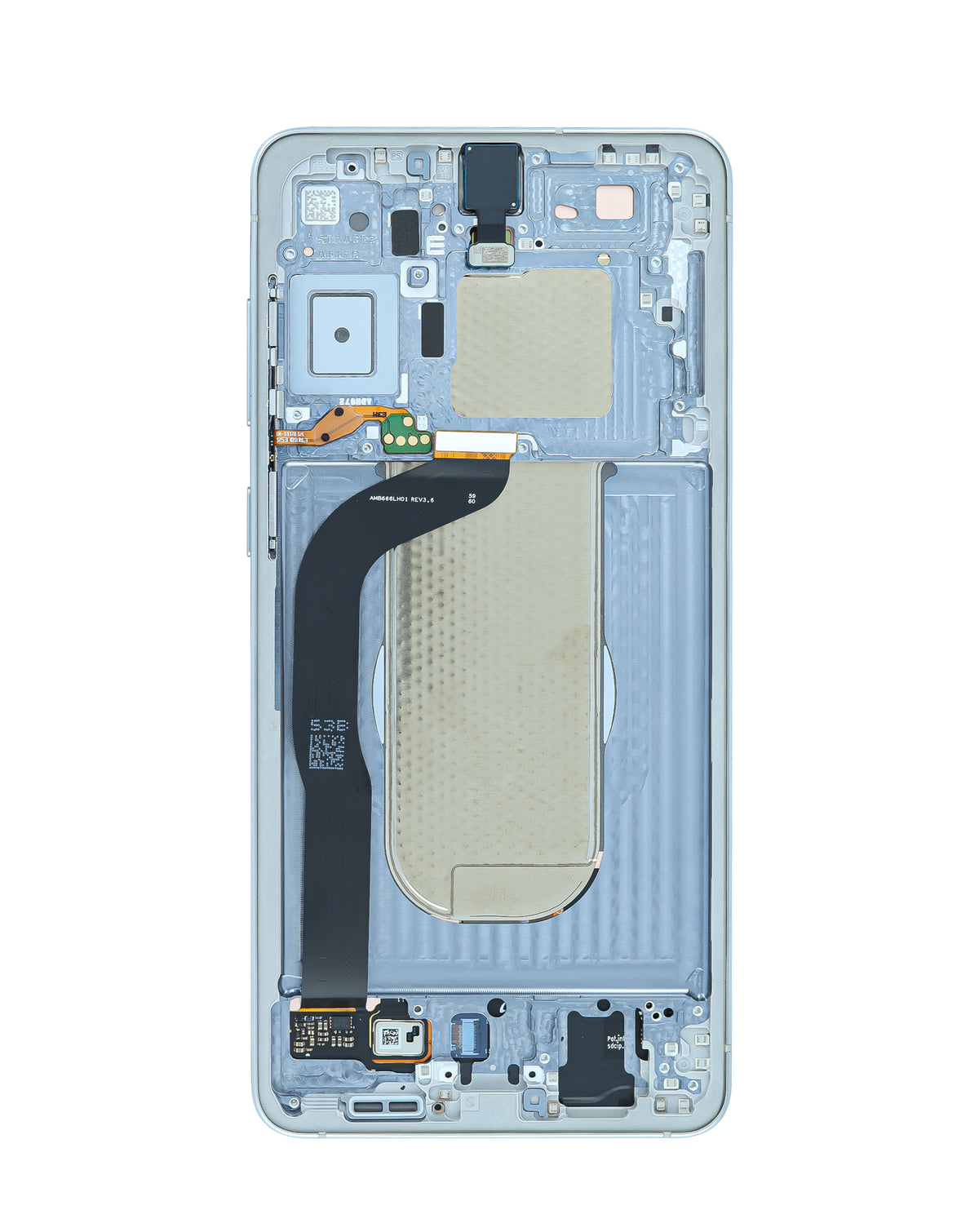 OLED Assembly with Frame for Galaxy S25 Edge (S937) (Titanium Silver) (Service Pack)