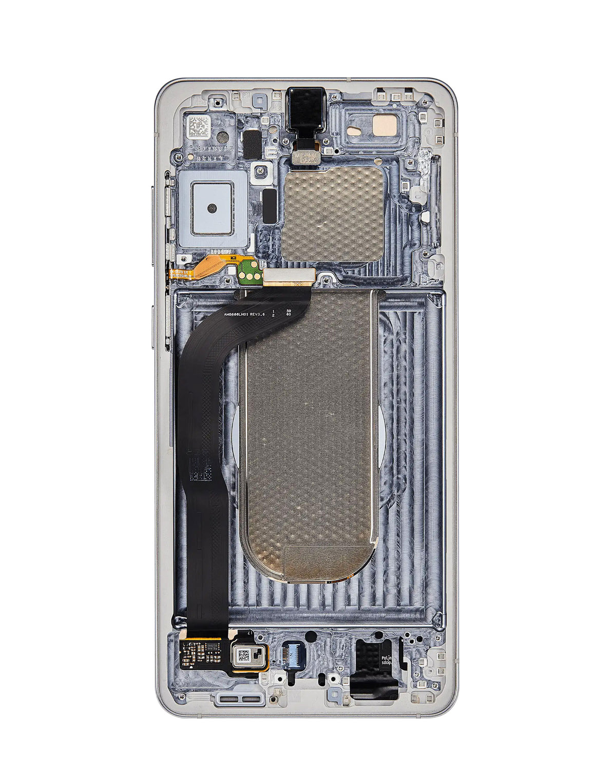OLED Assembly with Frame for Galaxy S25 Edge (S937) (Titanium Silver) (Premium)