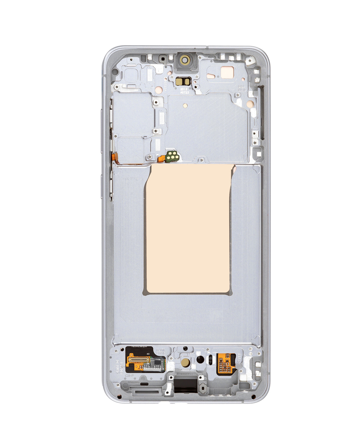 OLED Assembly with Frame for Galaxy S25 FE (S731) (White) (Service Pack)