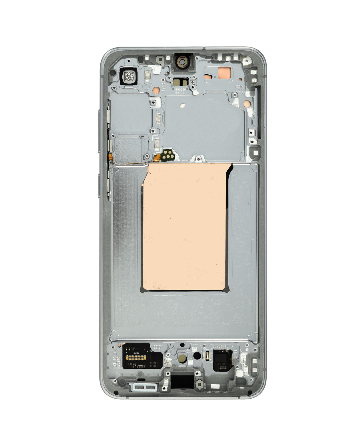 OLED Assembly with Frame for Galaxy S25 FE (S731) (Jet Black) (Aftermarket Plus Soft / 120Hz)