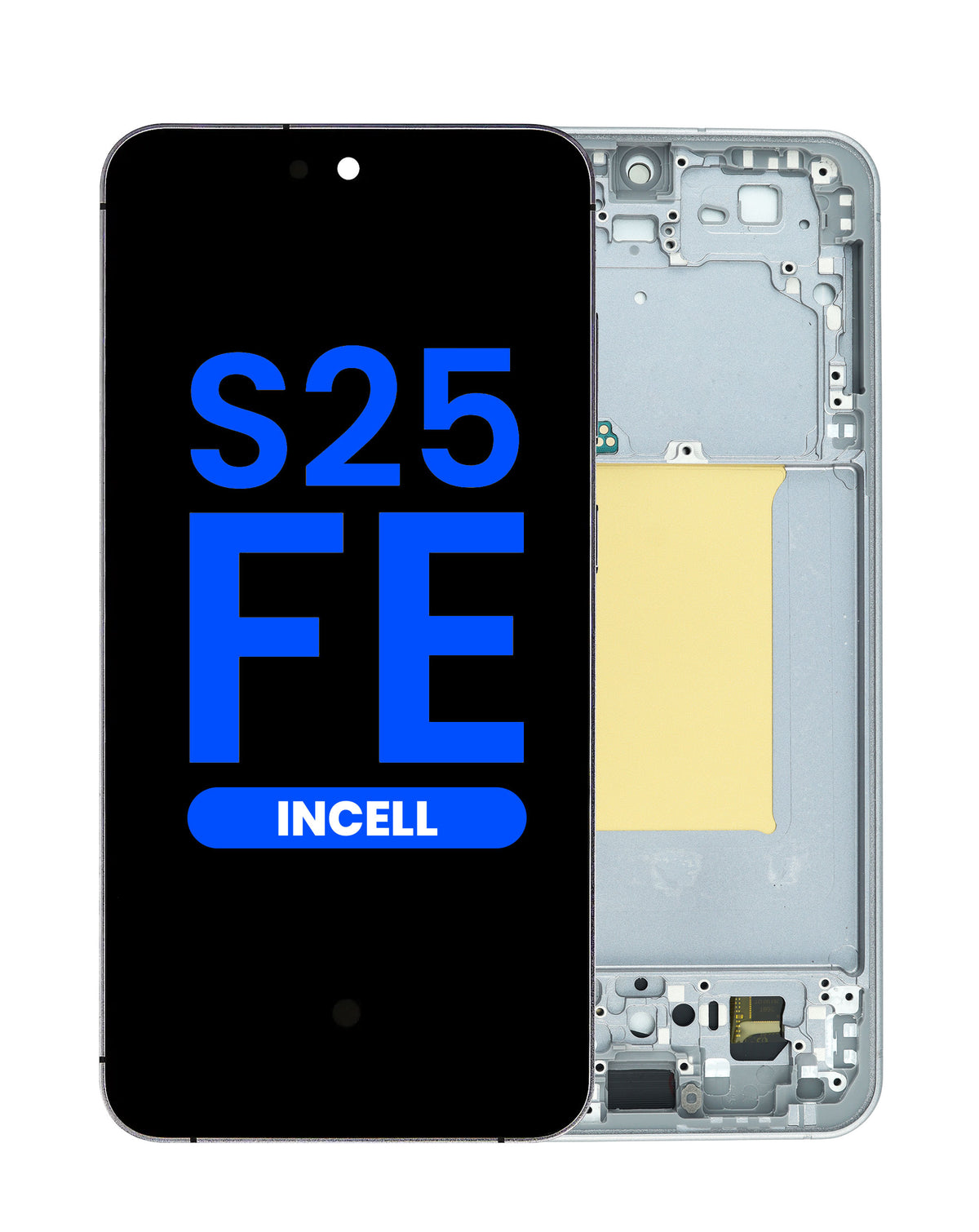 LCD Assembly with Frame for Galaxy S25 FE (S731) (Jet Black) (Without Fingerprint) (Aftermarket Incell)
