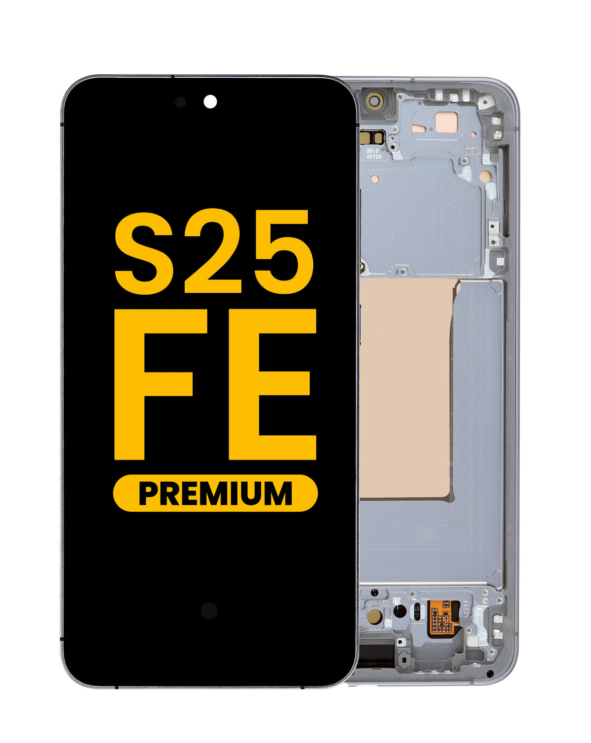 OLED Assembly with Frame for Galaxy S25 FE (S731) (Jet Black) (Premium)