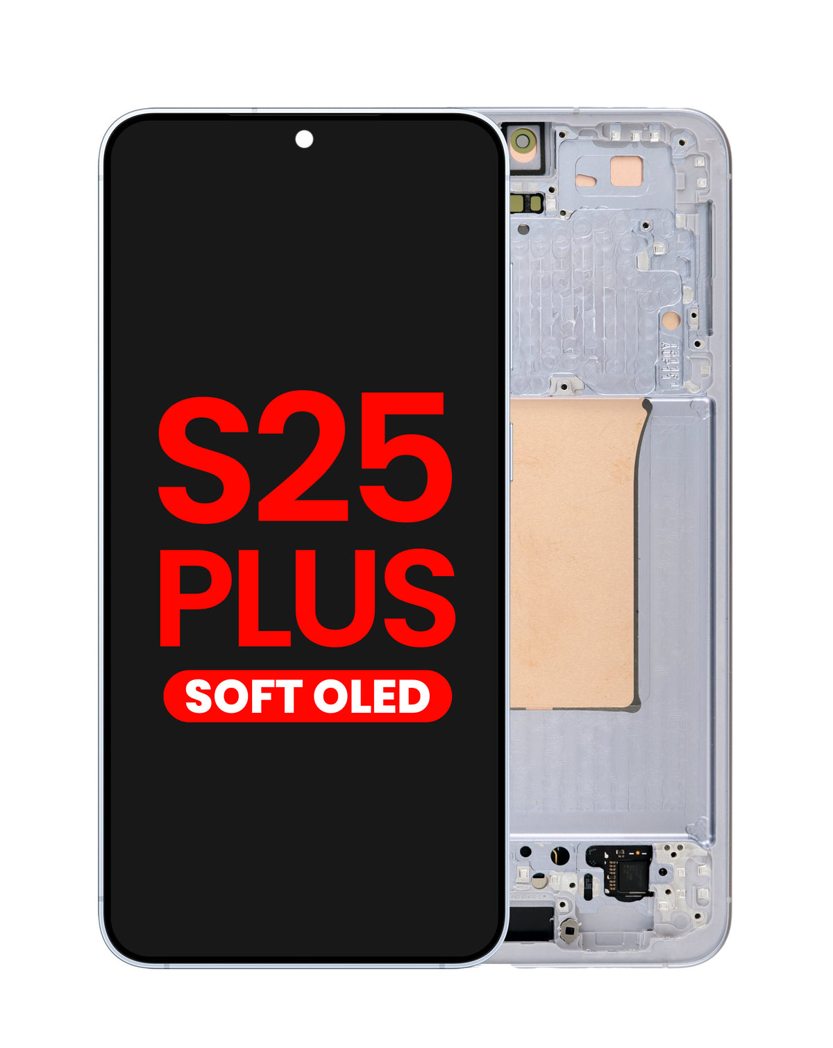 OLED Assembly with Frame for Galaxy S25 Plus (S936) (Icy Blue) (Aftermarket Plus Soft)