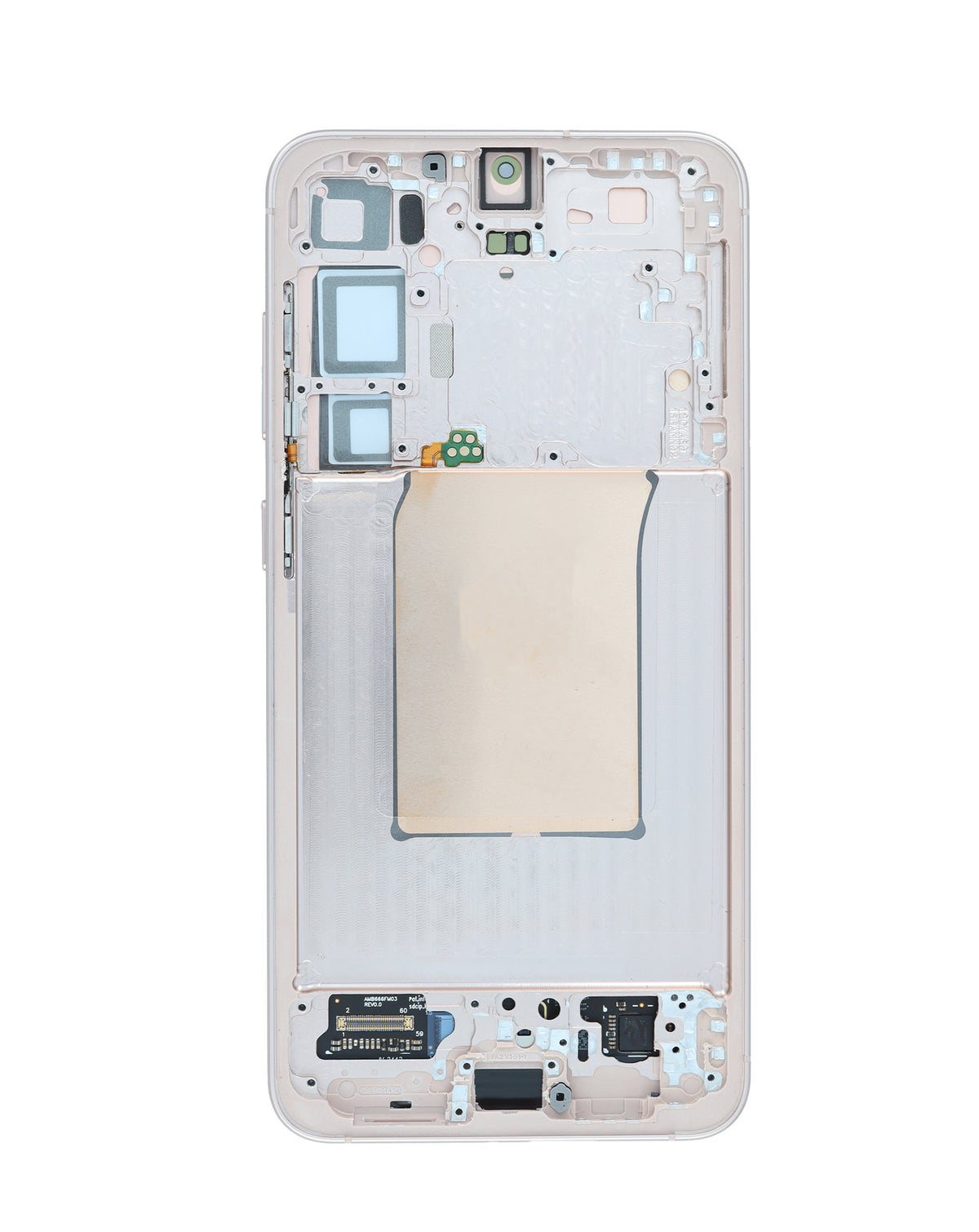 OLED Assembly with Frame for Galaxy S25 Plus (S936) (Pink Gold) (Aftermarket Plus Soft)