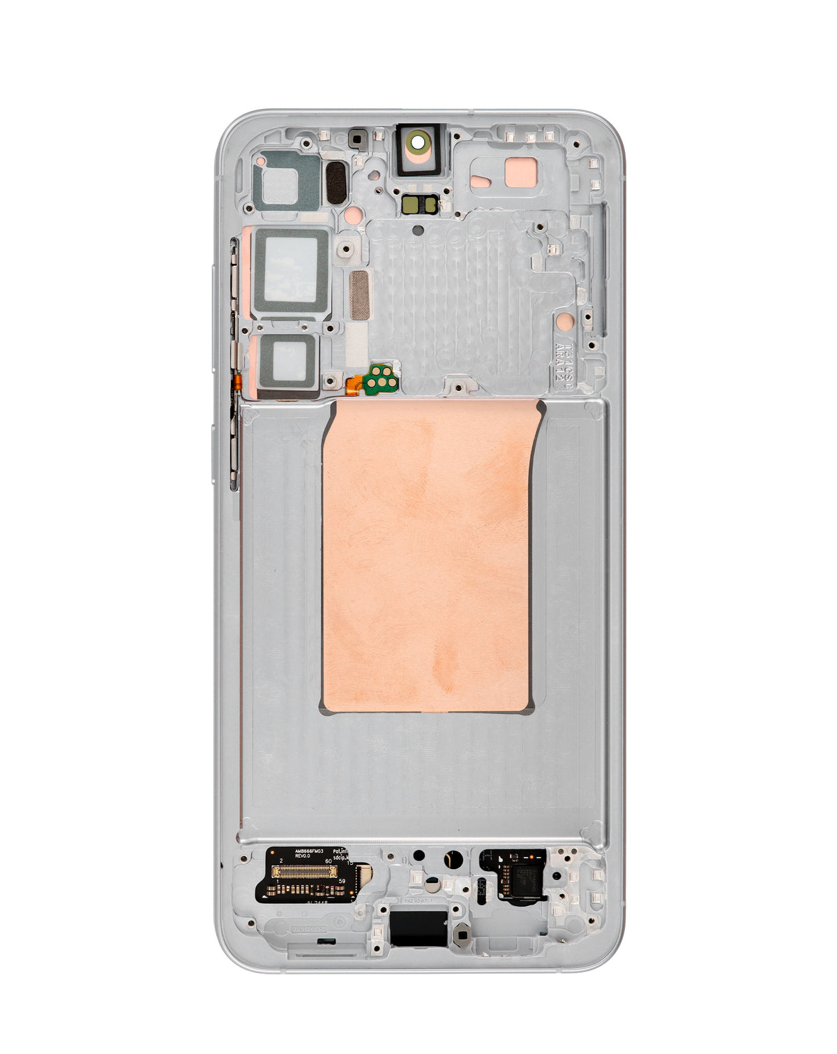 OLED Assembly with Frame for Galaxy S25 Plus (S936) (Silver Shadow) (Aftermarket Plus Soft)