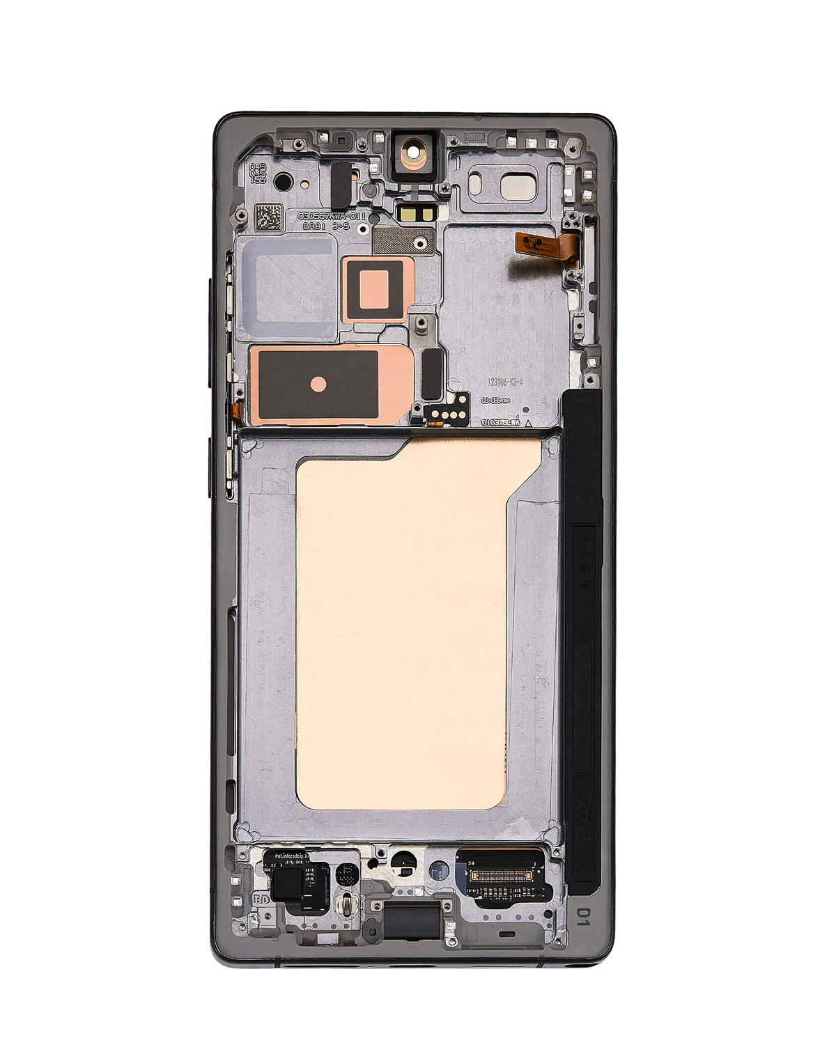 OLED Assembly with Frame for Galaxy S25 Ultra (S938) (Titanium Black) (Aftermarket Pro Soft / 120Hz)