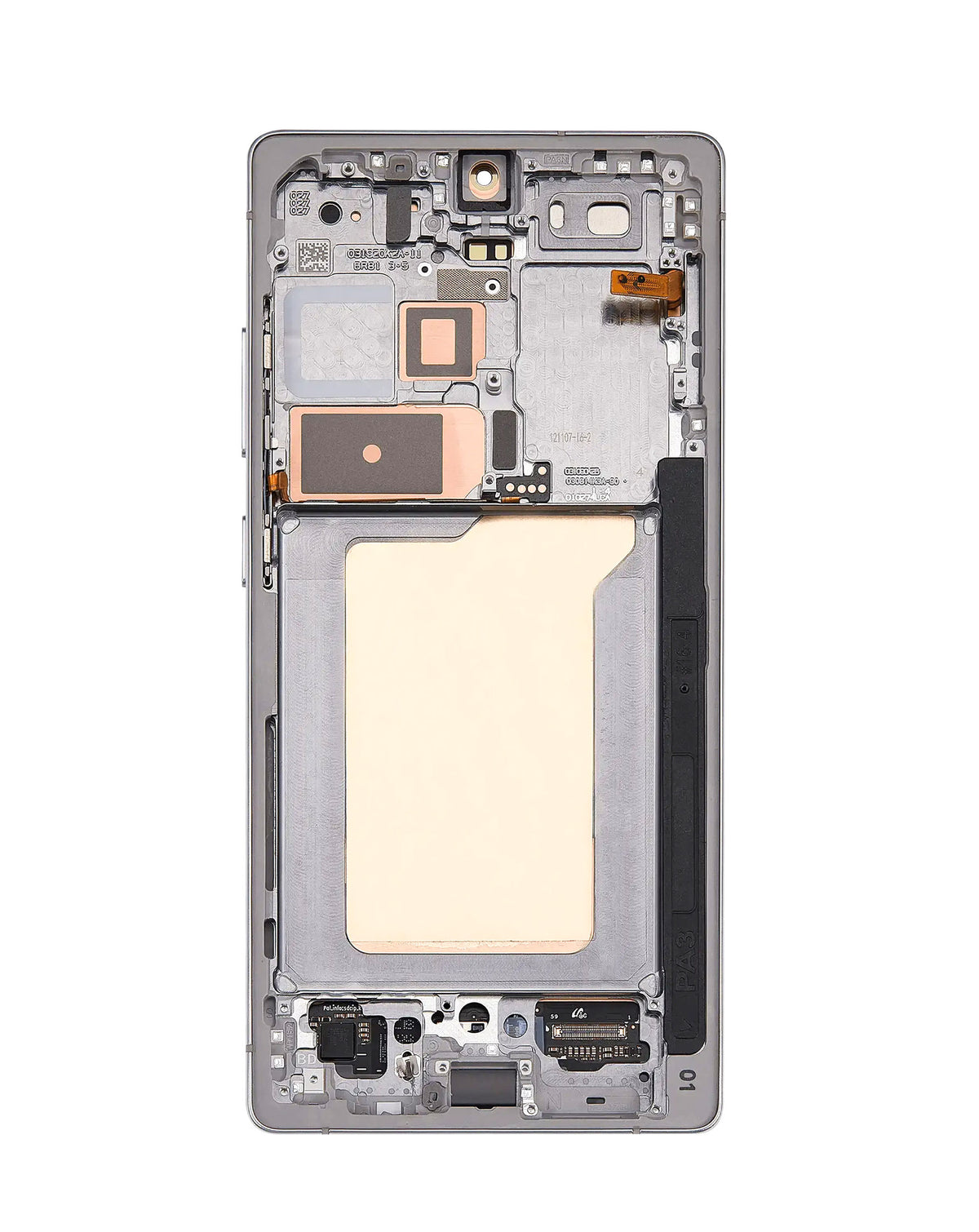 OLED Assembly with Frame for Galaxy S25 Ultra (S938) (Titanium Silver) (Aftermarket Pro Soft / 120Hz)
