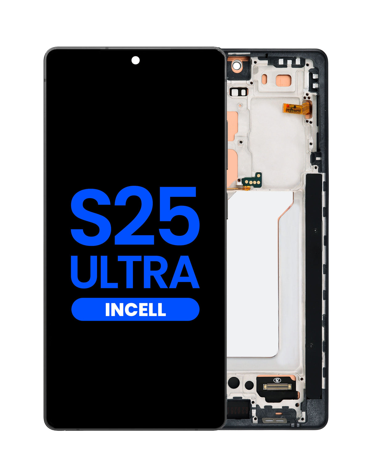 LCD Assembly with Frame for Galaxy S25 Ultra (S938) (Titanium Black) (Without Fingerprint) (Aftermarket Incell)