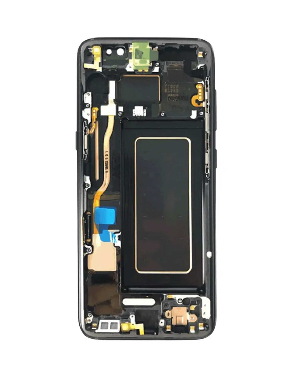 OLED Assembly with Frame for Galaxy S8 (G950) (MIDNIGHT BLACK) (Aftermarket OLED)