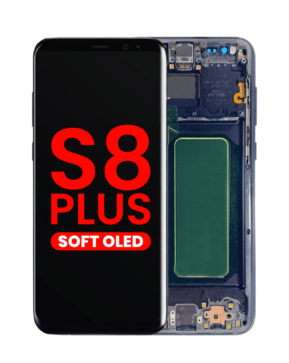 OLED Assembly with Frame for Galaxy S8 Plus (G955) (MIDNIGHT BLACK) (Aftermarket OLED)