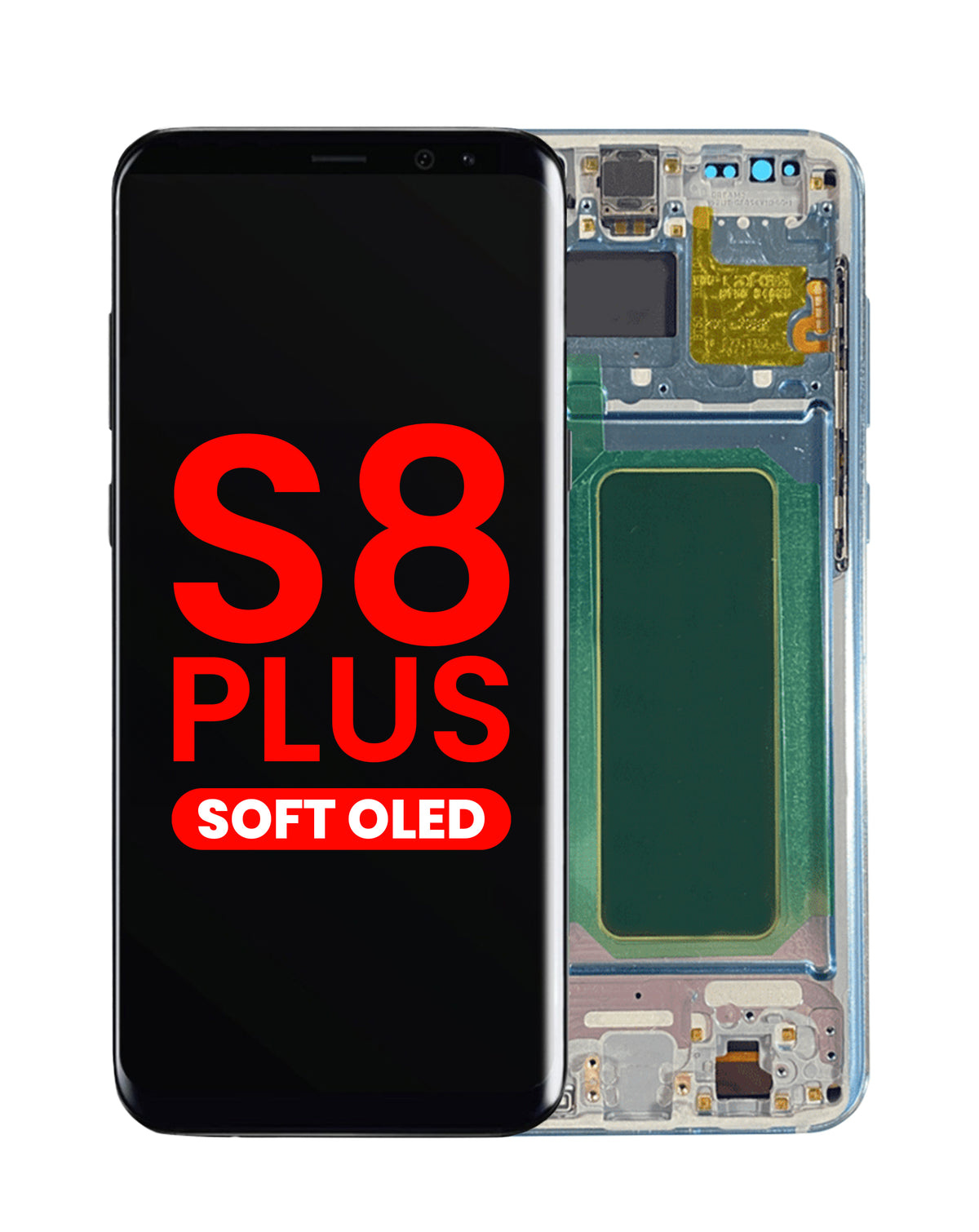 OLED Assembly with Frame for Galaxy S8 Plus (G955) (CORAL BLUE) (Aftermarket OLED)