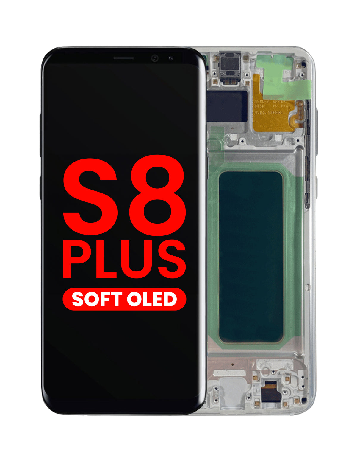 OLED Assembly with Frame for Galaxy S8 Plus (G955) (ARCTIC SILVER) (Aftermarket OLED)