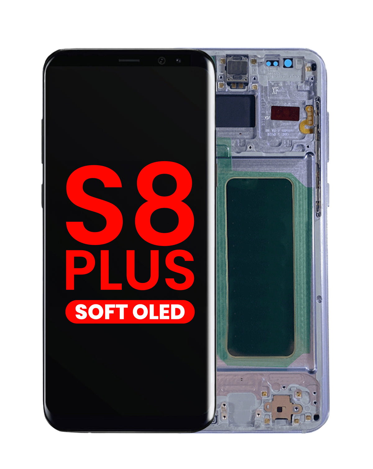 OLED Assembly with Frame for Galaxy S8 Plus (G955) (ORCHID GRAY) (Aftermarket OLED)