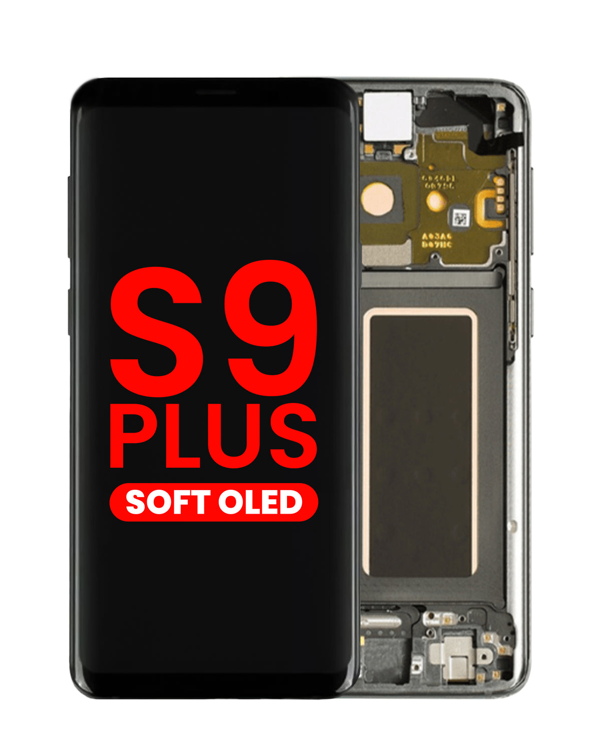 OLED Assembly with Frame for Galaxy S9 Plus (G965) (TITANIUM GRAY) (Aftermarket OLED)
