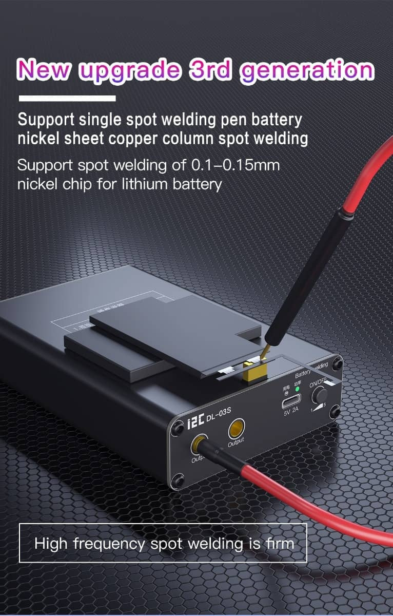 i2C DL-03S Battery Spot Welder Short Circuit Detection Repair (Only Ground Shipping)