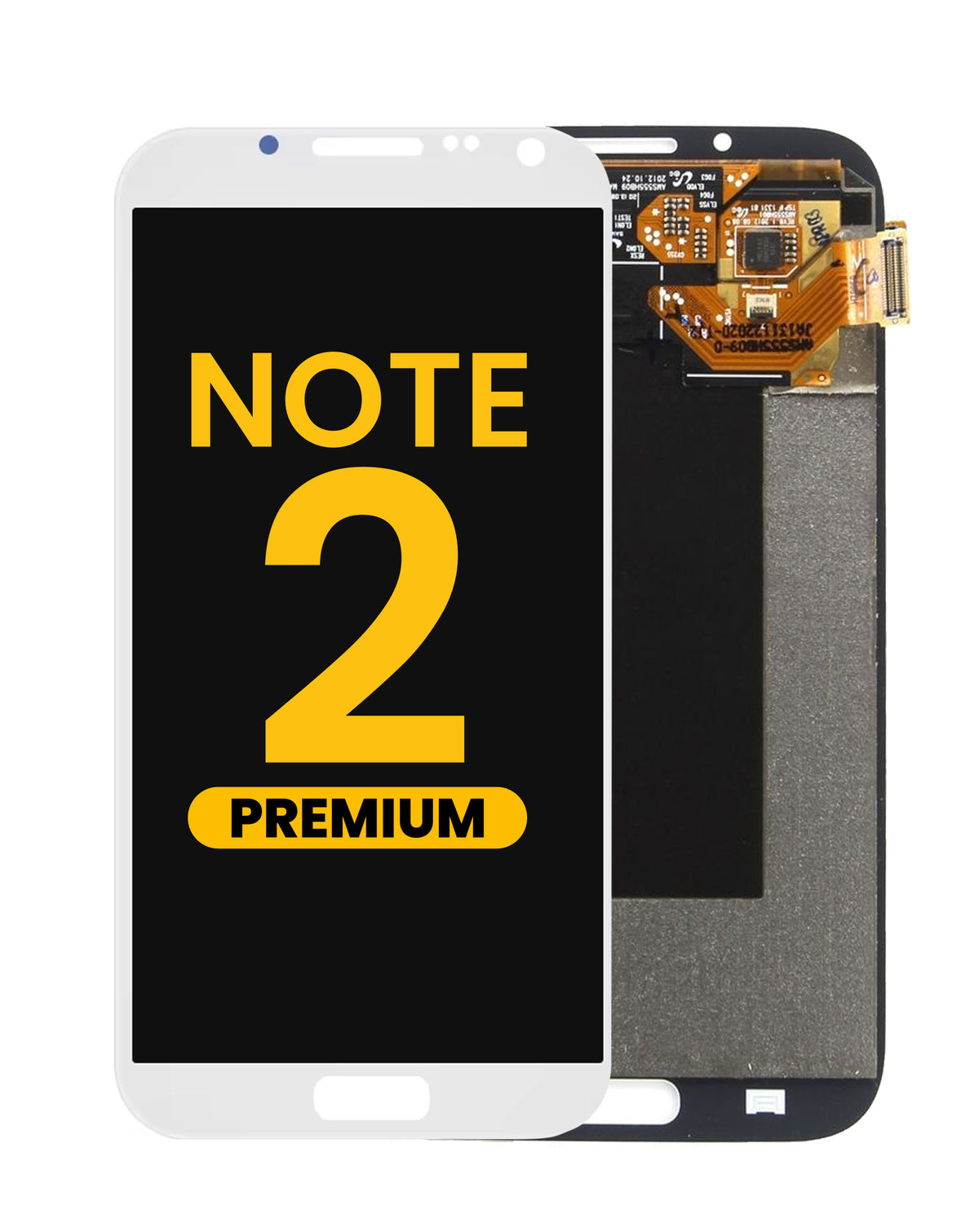 OLED Assembly without Frame for Galaxy Note 2 N7100 (WHITE) (Premium)