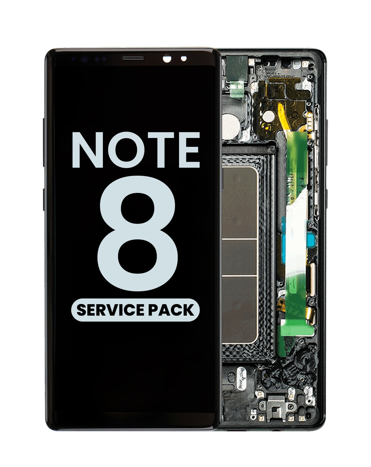 OLED Assembly with Frame for Galaxy Note 8 N950 (MIDNIGHT BLACK) (Service Pack)