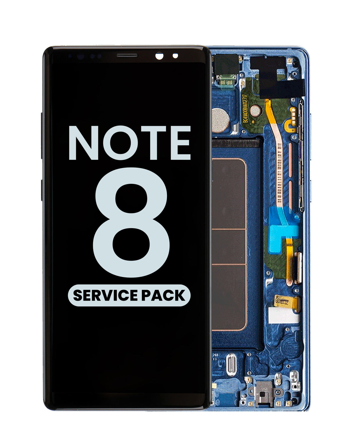 OLED Assembly with Frame for Galaxy Note 8 N950 (DEEPSEA BLUE) (Service Pack)