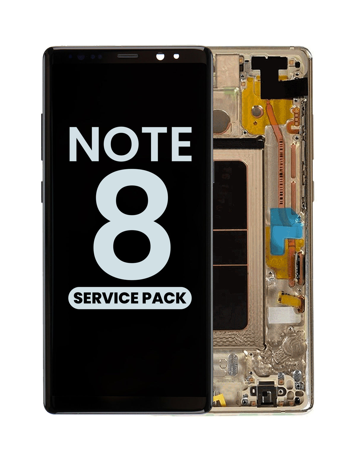 OLED Assembly with Frame for Galaxy Note 8 N950 (MAPLE GOLD) (Service Pack)