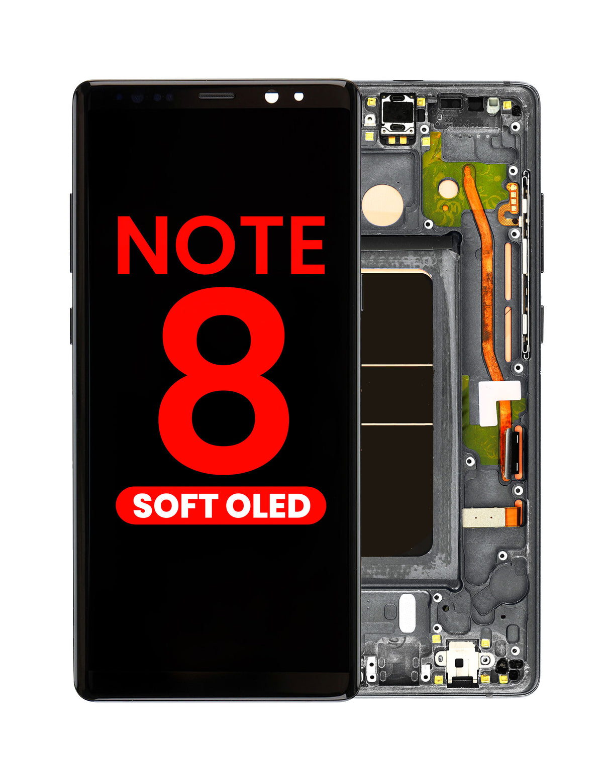 OLED Assembly with Frame for Galaxy Note 8 N950 (MIDNIGHT BLACK) (Aftermarket)
