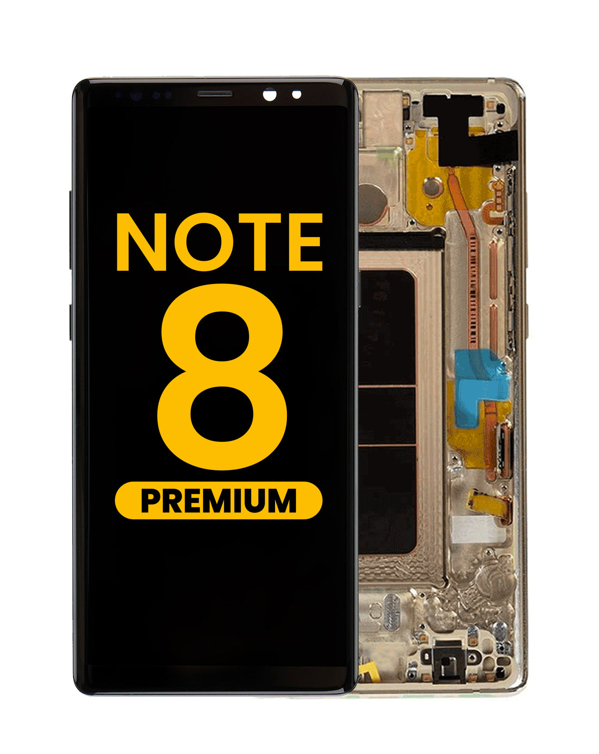 OLED Assembly with Frame for Galaxy Note 8 N950 (MAPLE GOLD) (Premium)