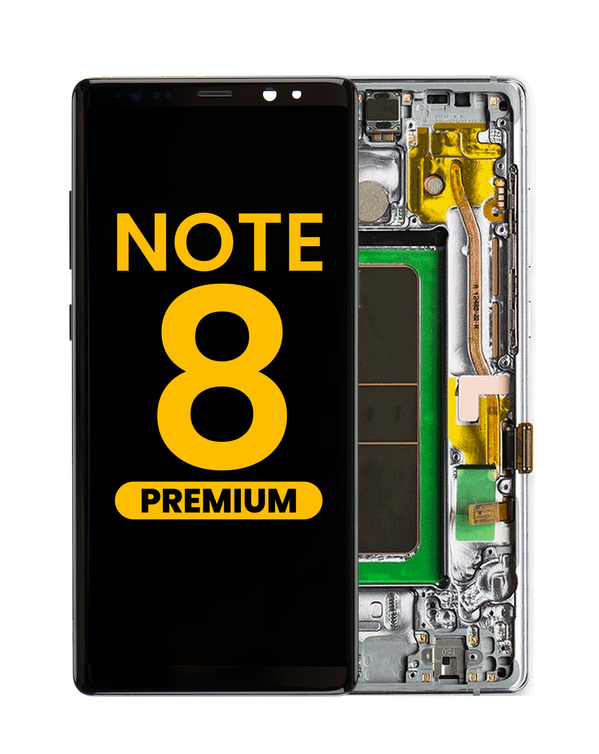 OLED Assembly with Frame for Galaxy Note 8 N950 (ORCHID GRAY) (Premium)