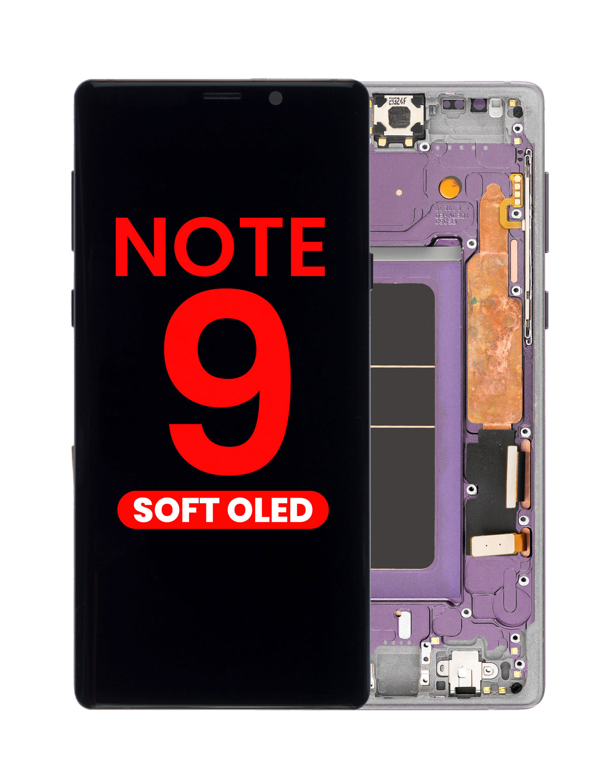 OLED Assembly with Frame for Galaxy Note 9 N960 (LAVENDER PURPLE) (Aftermarket OLED)