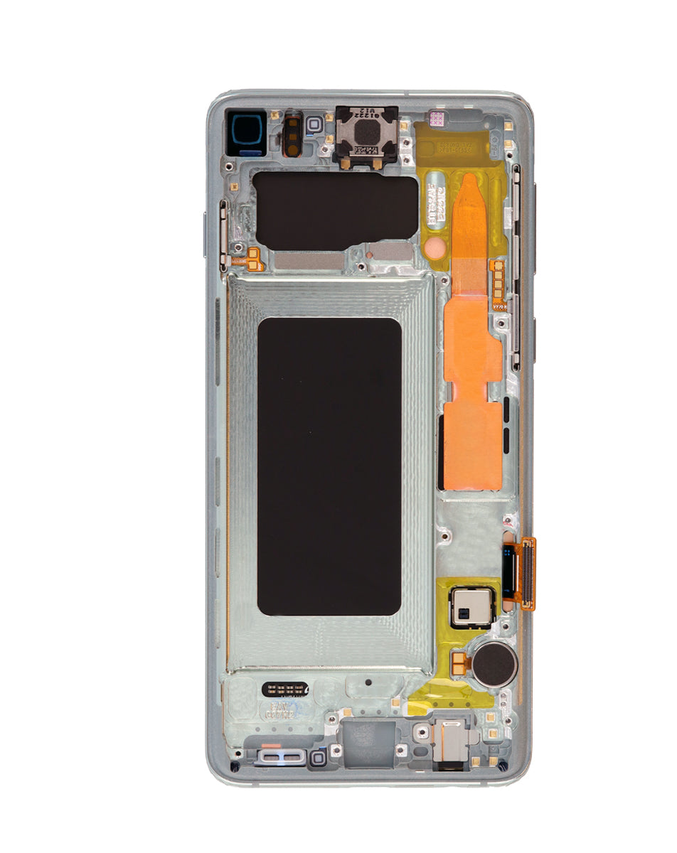 OLED Assembly with Frame for Galaxy S10 (G973) (PRISM GREEN) (Service Pack)
