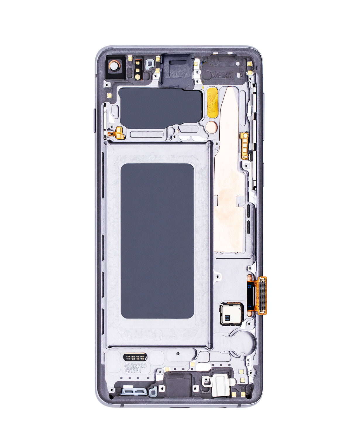 OLED Assembly with Frame for Galaxy S10 (G973) (PRISM BLACK) (Aftermarket OLED)