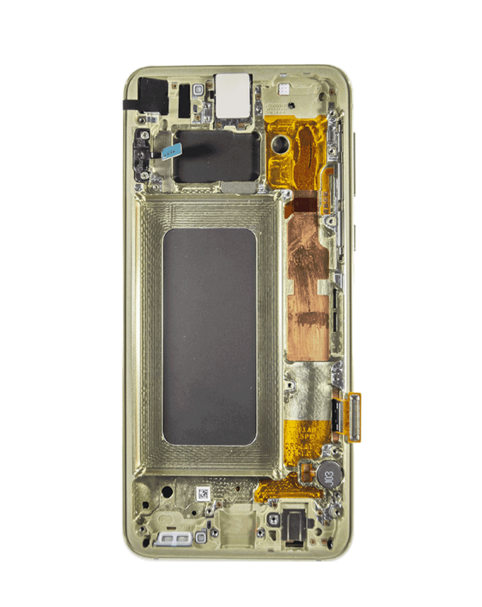 OLED Assembly with Frame for Galaxy S10E (G970) (CANARY YELLOW) (Service Pack)
