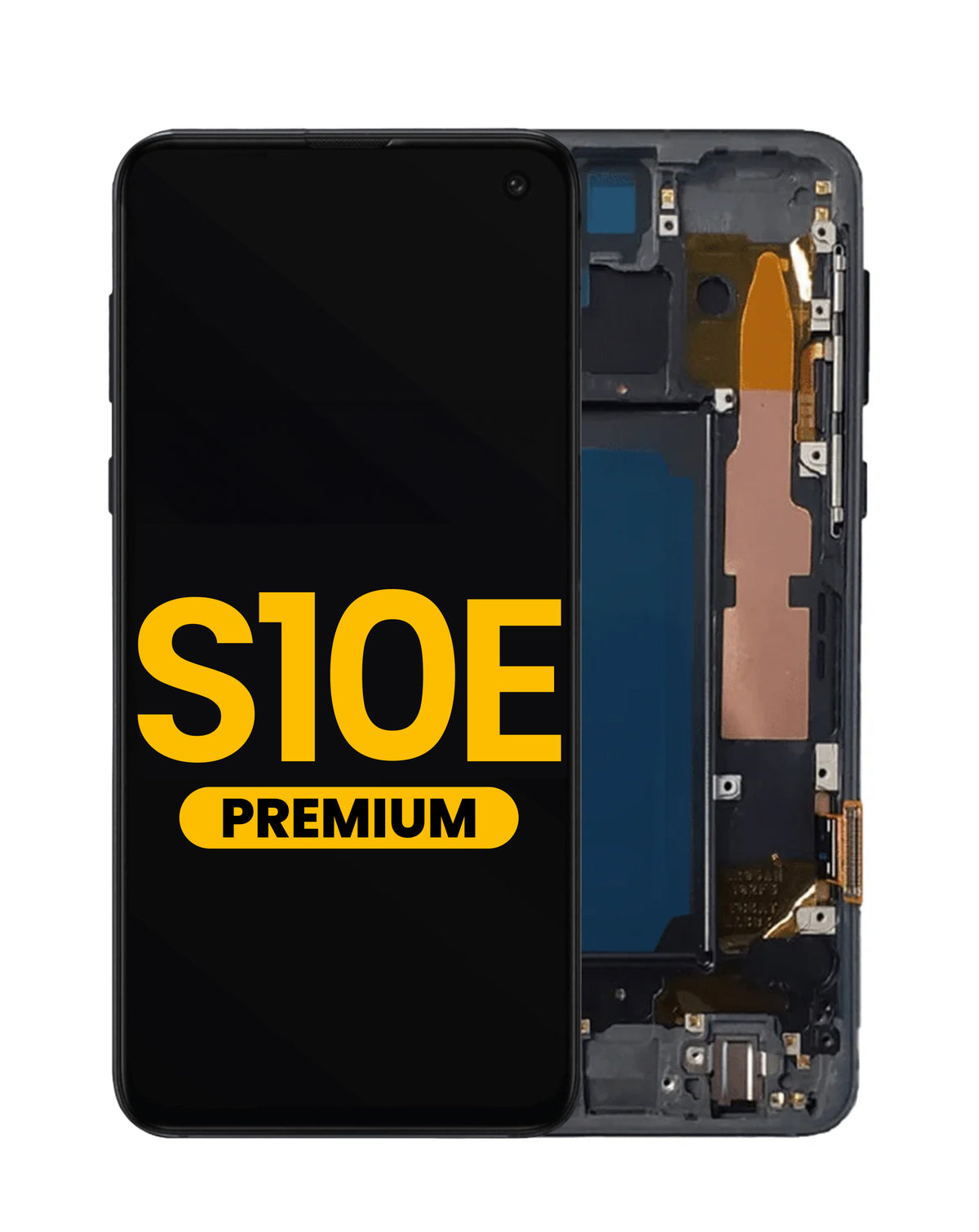 OLED Assembly with Frame for Galaxy S10E (G970) (PRISM BLACK) (Premium)