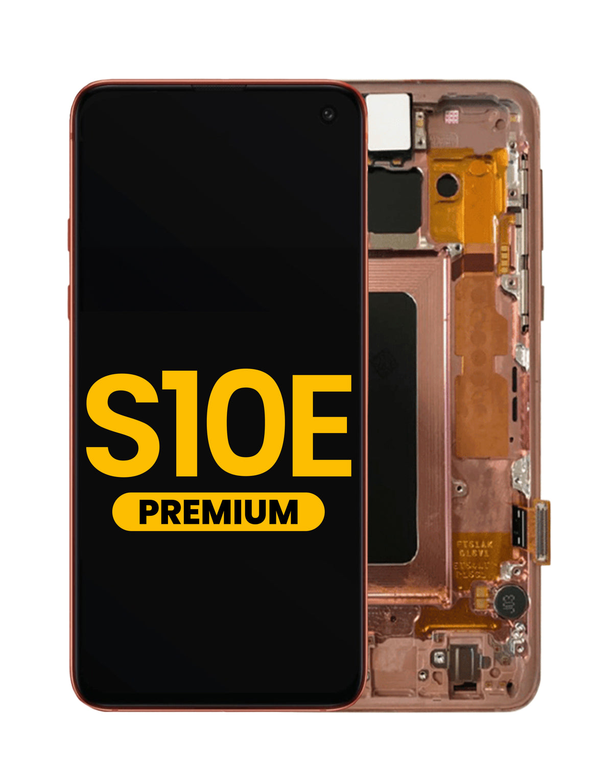 OLED Assembly with Frame for Galaxy S10E (G970) (FLAMINGO PINK) (Premium)